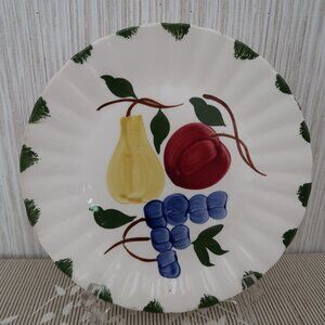 3 Vintage Blue Ridge 10" Dinner Plates Hand-Painted